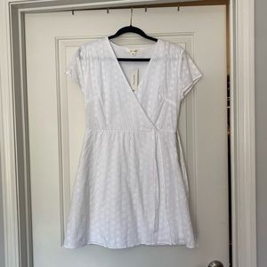 White Floral Cutout Dress - Francesca’s/Miami Brand. NEVER WORN